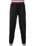 Plein Sport Striped-waistband Track Pants - Black