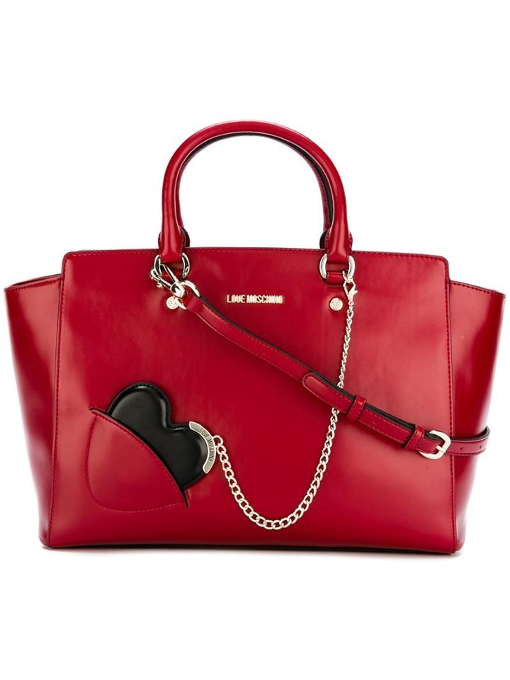 Love Moschino Chained Heart Detail Tote