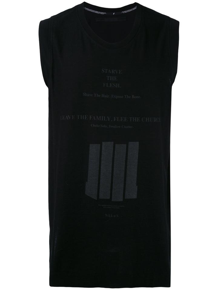 Julius Sleeveless T-shirt - Black