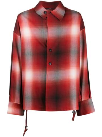 Indice Studio Plaid Print Shirt - Red