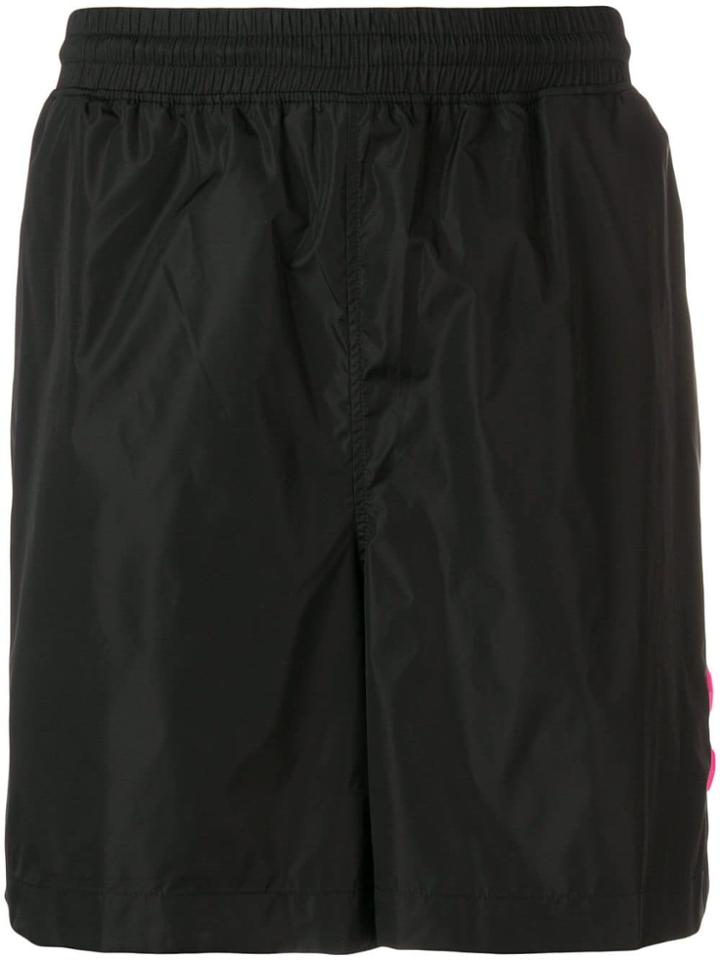 Off-white Logo Patch Swim Shorts - Black