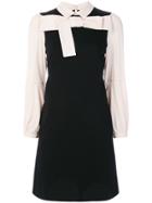 Twin-set Bow Shirt Dress - Black