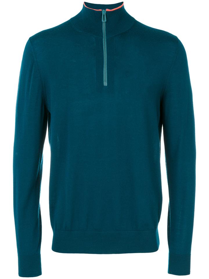 Ps By Paul Smith Long Sleeved Sweater - Blue