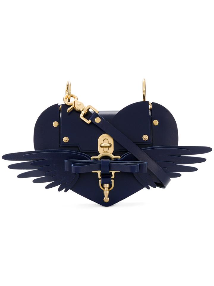 Niels Peeraer Wings Heart Shoulder Bag - Blue