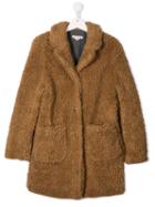 Bonpoint Teen Mystic Faux-shearling Coat - Brown