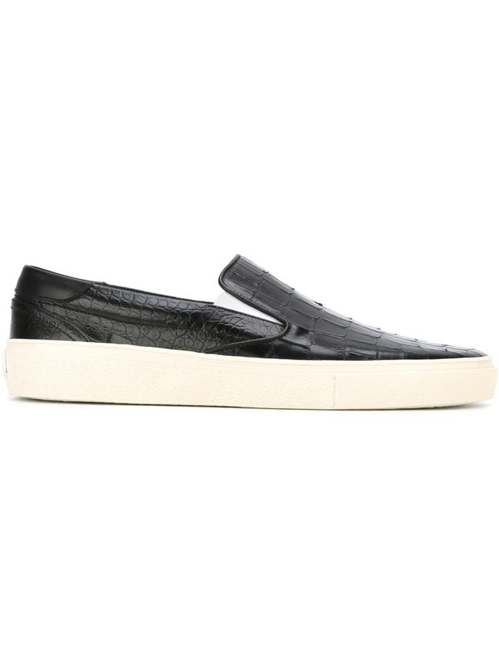 Saint Laurent Skate Sneakers, Men's, Size: 42.5, Black, Leather/rubber