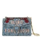 Gucci Dyonisus Embroidered Shoulder Bag - Blue