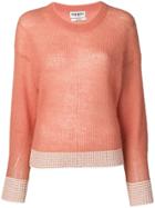 Essentiel Antwerp Ribbed Knit Sweatshirt - Orange