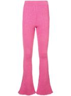 Loewe Knitted Flared Trousers - Pink