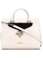 Love Moschino Double Handles Medium Tote, Women's, Nude/neutrals, Pvc