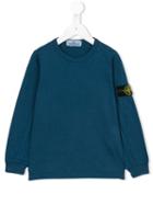 Stone Island Kids Round Neck T-shirt, Boy's, Size: 8 Yrs, Blue