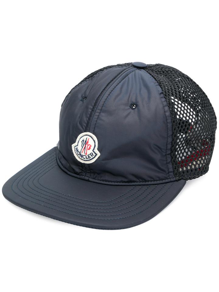 Moncler Mesh Back Baseball Cap - Blue