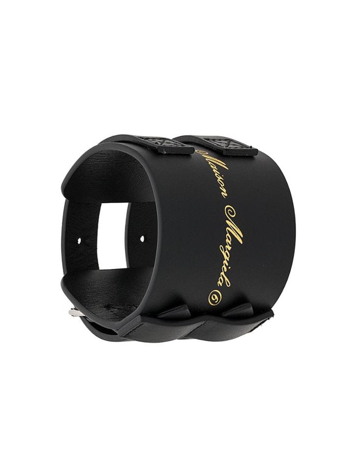 Mm6 Maison Margiela Buckled Cuff Bracelet - Black