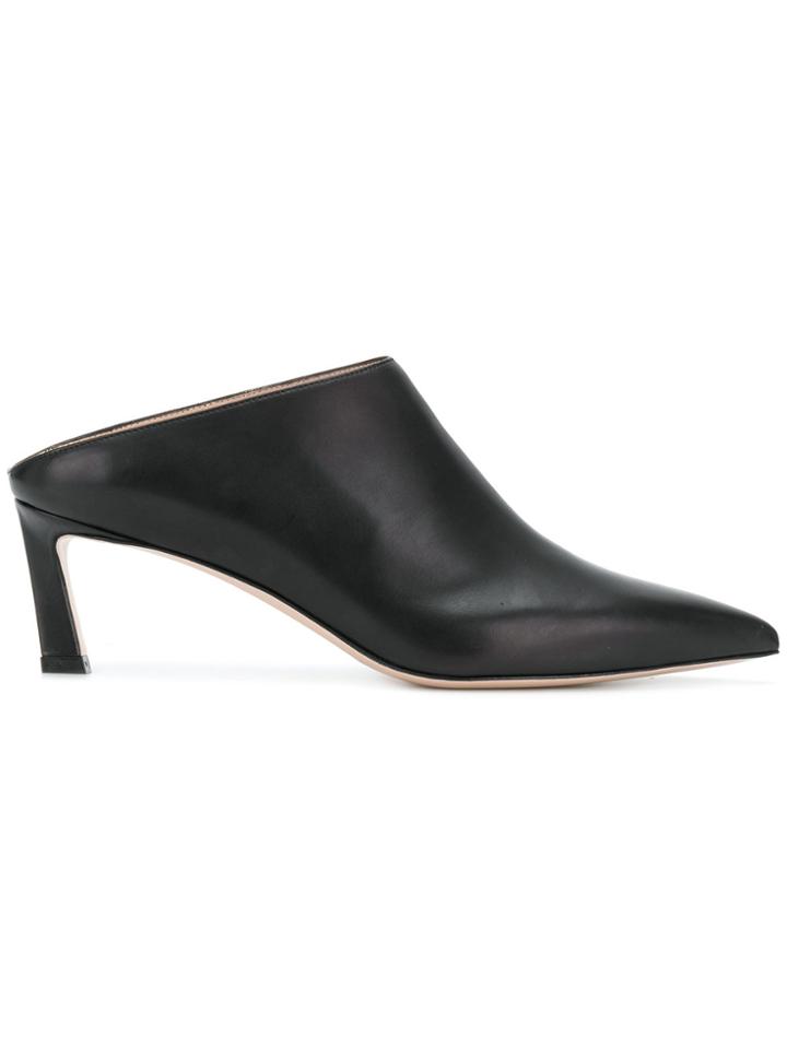 Stuart Weitzman Mira Mules - Black