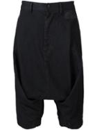 Julius Denim Harem Shorts, Men's, Size: 3, Black, Cotton/polyurethane