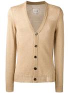 Maison Margiela V-neck Cardigan, Men's, Size: Large, Nude/neutrals, Cotton/mohair