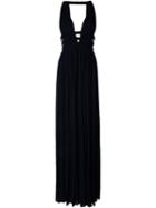 Jay Ahr Sleeveless V-neck Long Dress