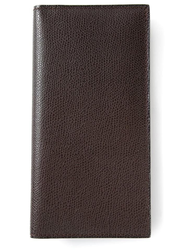 Valextra Flap Cardholder - Brown
