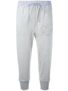 Floral Embroidered Track Pants - Women - Cotton - L, Grey, Cotton, 3.1 Phillip Lim