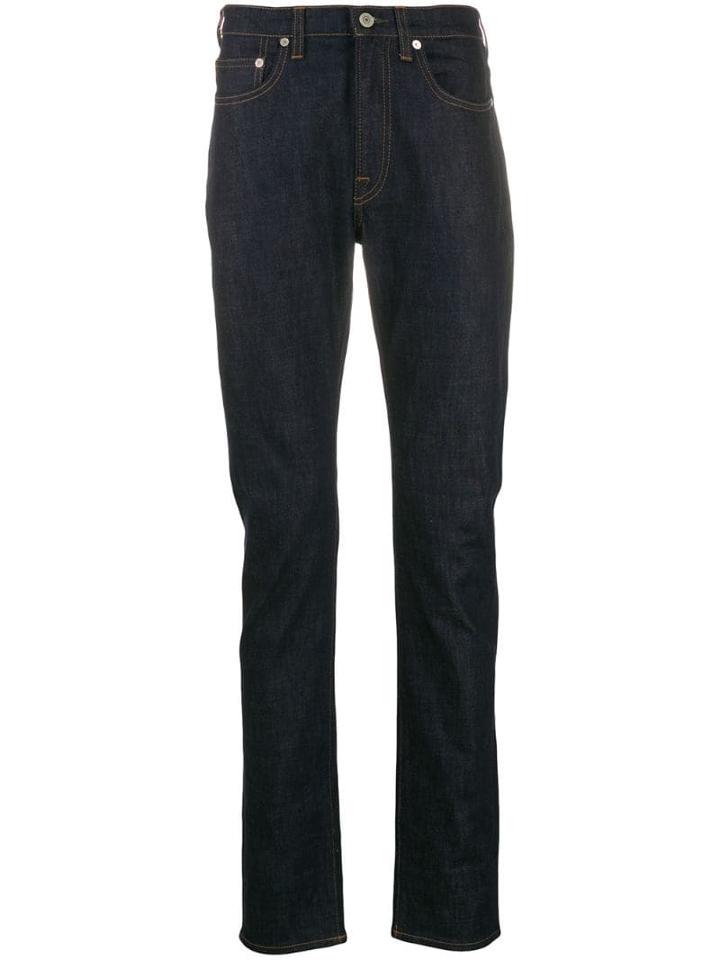 Ps Paul Smith High-waist Fitted Jeans - Blue