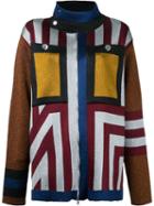 Marco De Vincenzo - Geometric Pattern Cardigan - Women - Polyamide/polyester/acetate - 48, Polyamide/polyester/acetate