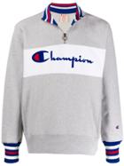 Champion Half-zip Logo Sweatshirt - Grey