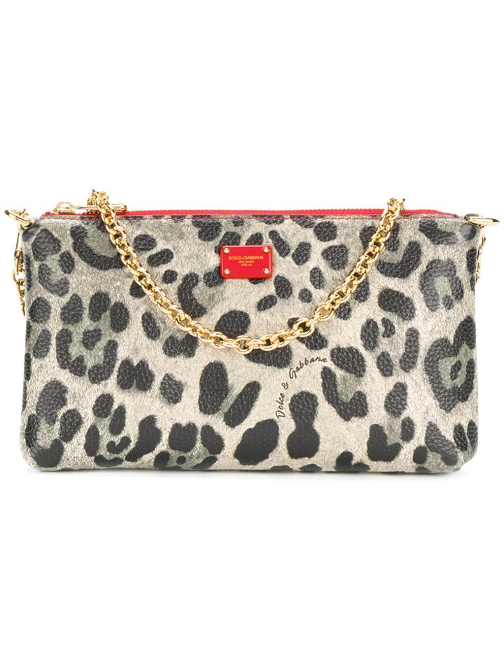 Dolce & Gabbana Mini Leo Clutch Bag - Brown