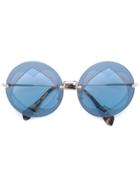 Miu Miu Eyewear Collection Round Sunglasses - Metallic