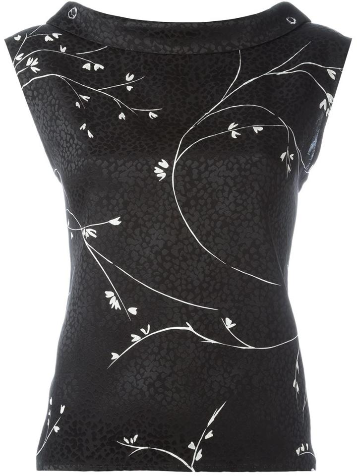 Eggs Printed Boat Neck Top