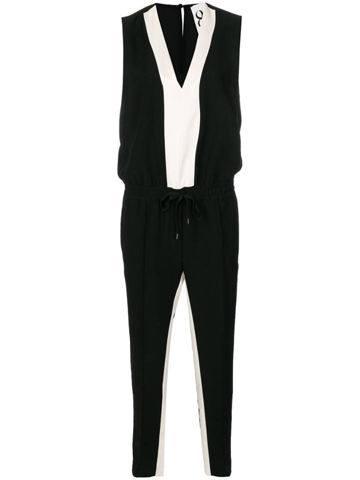 8pm Two-tone Jumpsuit - Black