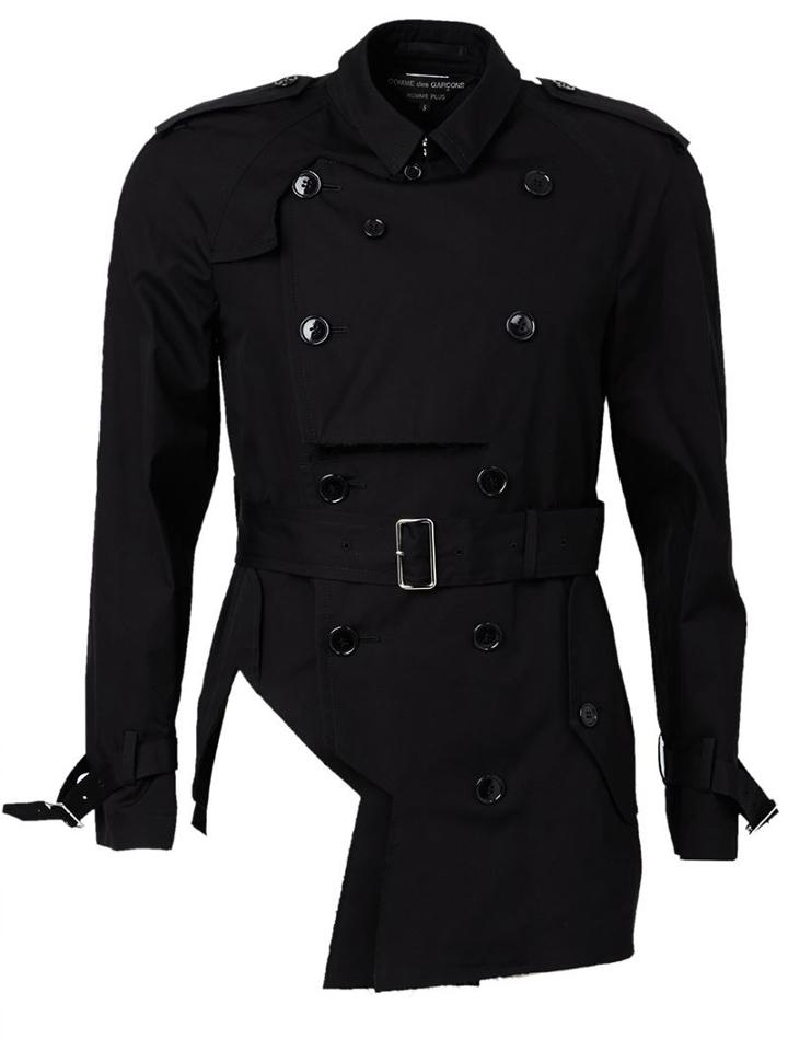 Comme Des Garçons Homme Plus Cut-out Double Breasted Trench Coat