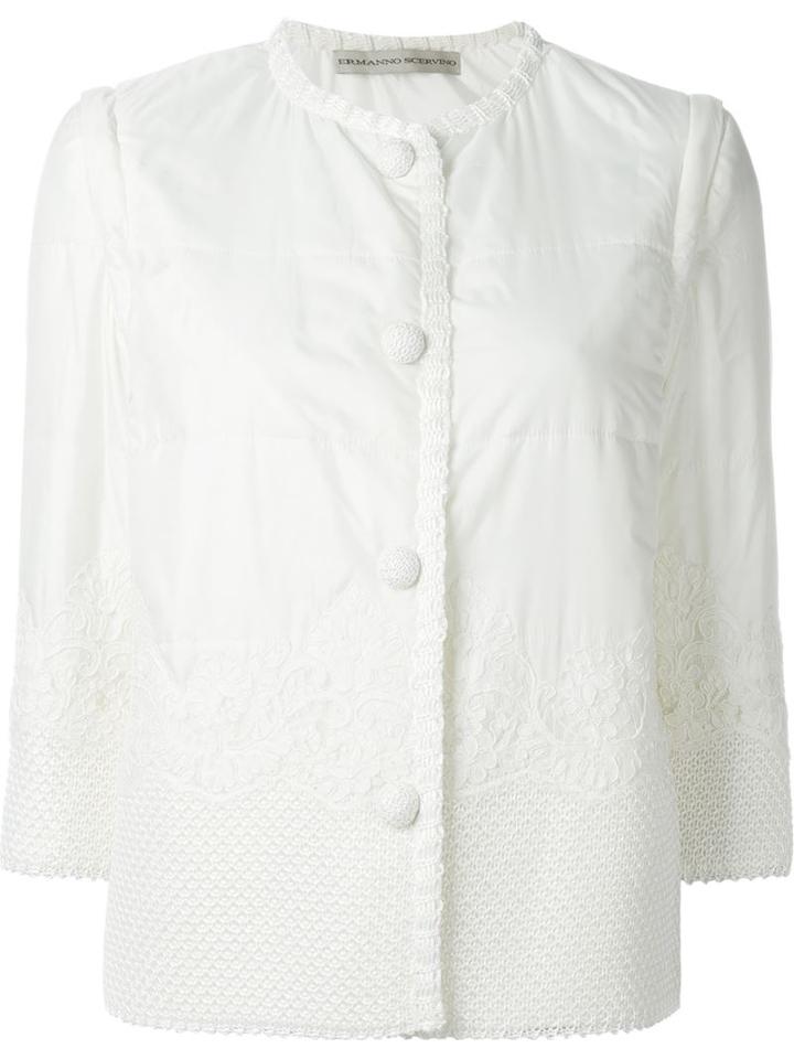 Ermanno Scervino Lace Panel Jacket