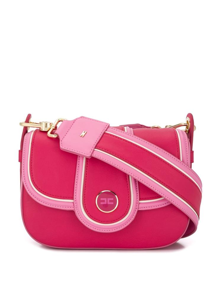 Elisabetta Franchi Panelled Shoulder Bag - Pink