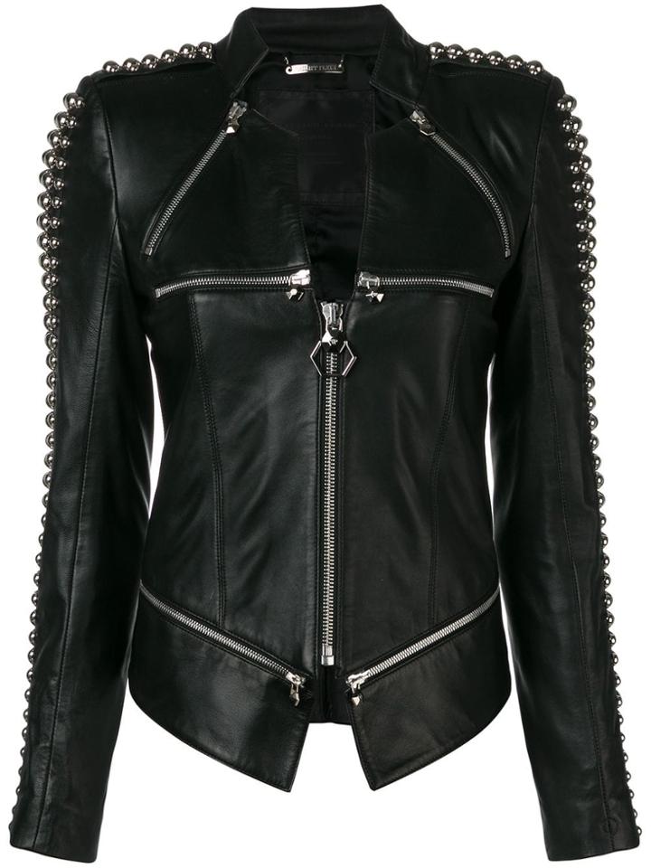 Philipp Plein Round Studs Jacket - Black