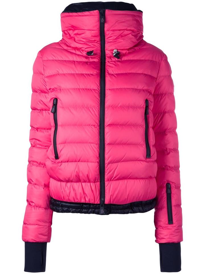Moncler Grenoble Hooded Zipped Jacket, Women's, Size: 0, Pink/purple, Feather Down/polyamide/polyester