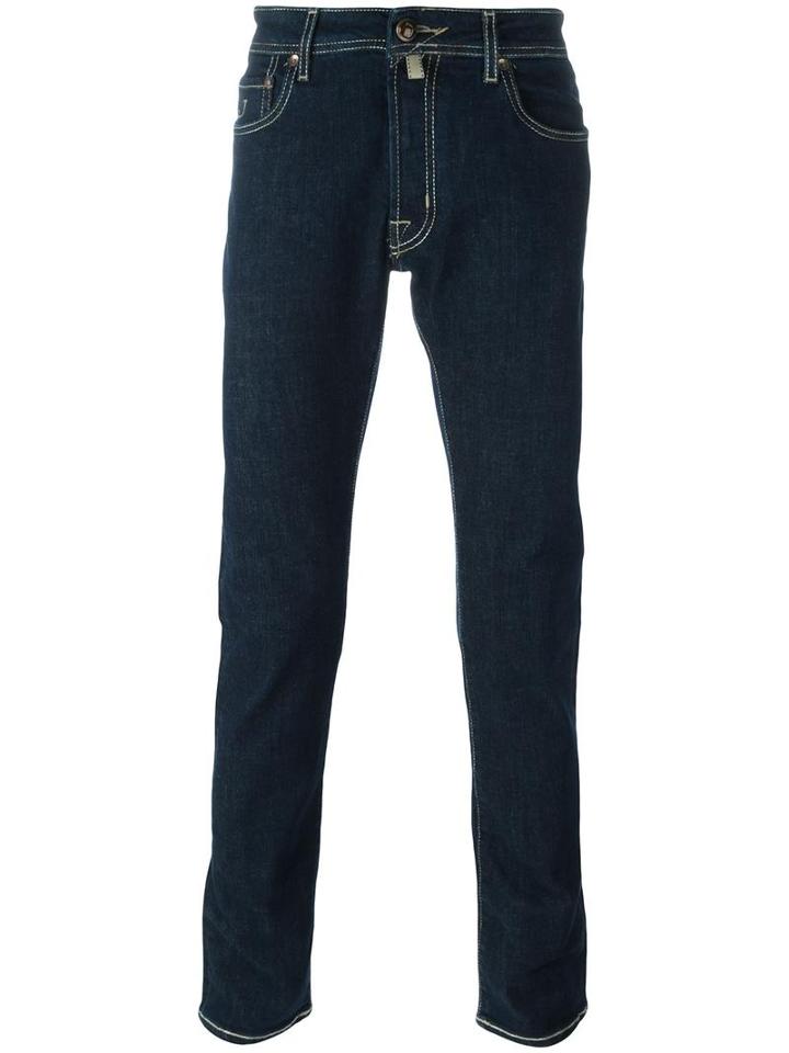 Jacob Cohen Straight-leg Jeans, Men's, Size: 38, Blue, Cotton/spandex/elastane