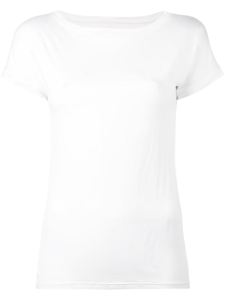 Eleventy - Round Neck T-shirt - Women - Spandex/elastane/modal - L, Women's, White, Spandex/elastane/modal