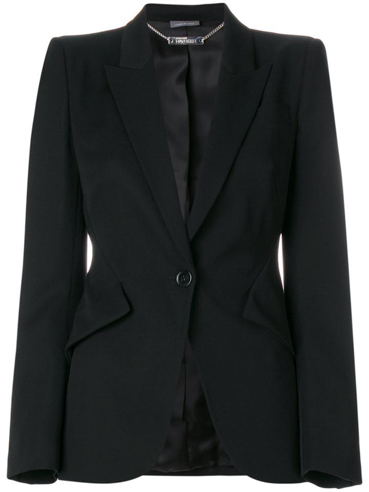 Alexander Mcqueen Fitted Blazer - Black