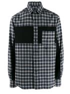 Lanvin Plaid Contrast Shirt - Black