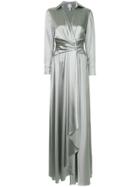 Huishan Zhang Ruched Design Dress - Grey