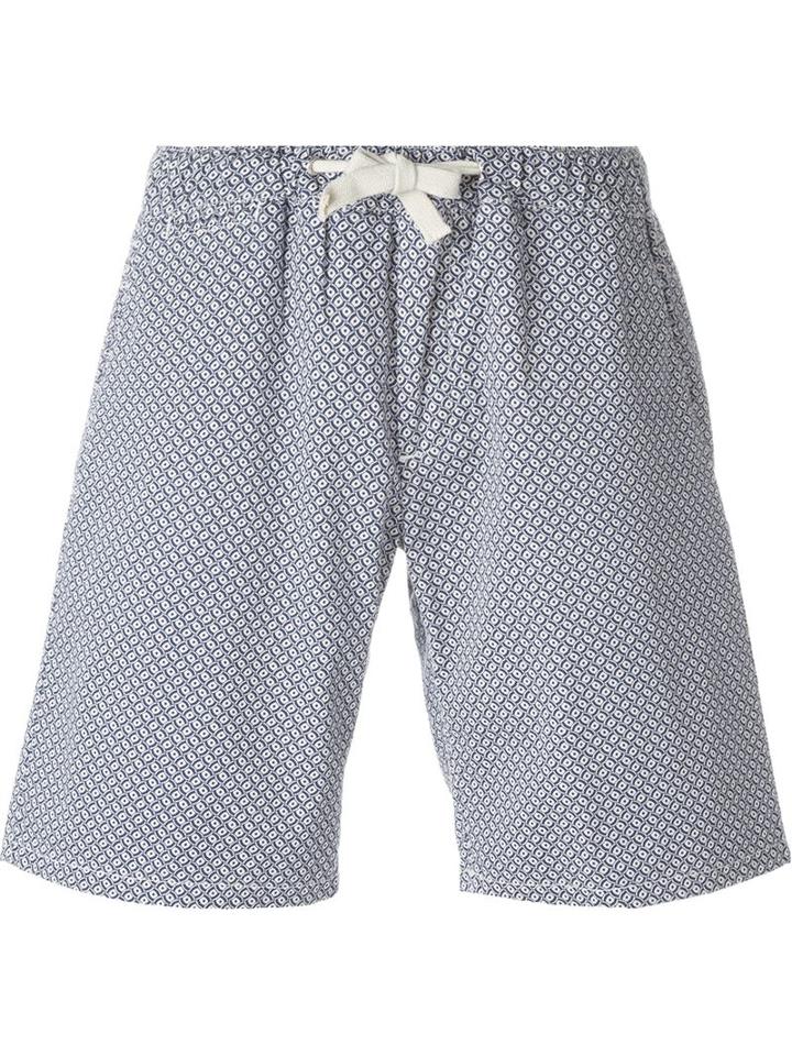 Eleventy Geometric Print Shorts