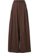 Tome 'wide Stripe Long Karate' Trousers, Women's, Size: Xs, Brown, Cotton