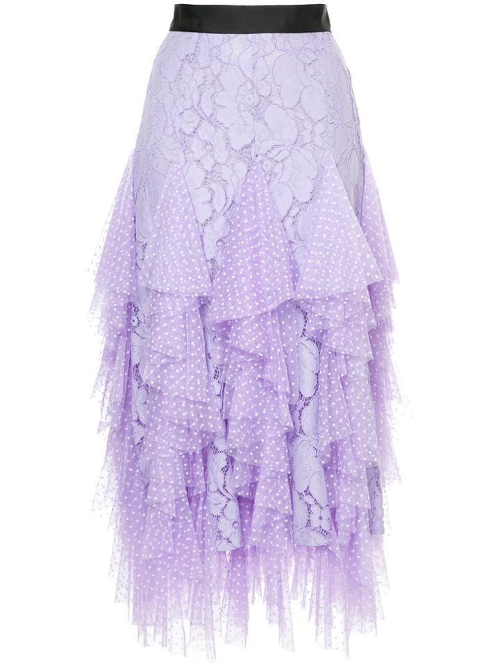 Romance Was Born Fantasy Ruffle Skirt - Pink & Purple