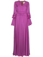 Roksanda Magenta Silk Ansari Dress - Pink & Purple