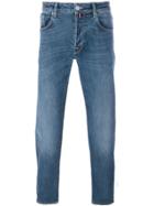 Pt05 Medium Wash Straight Jeans - Blue