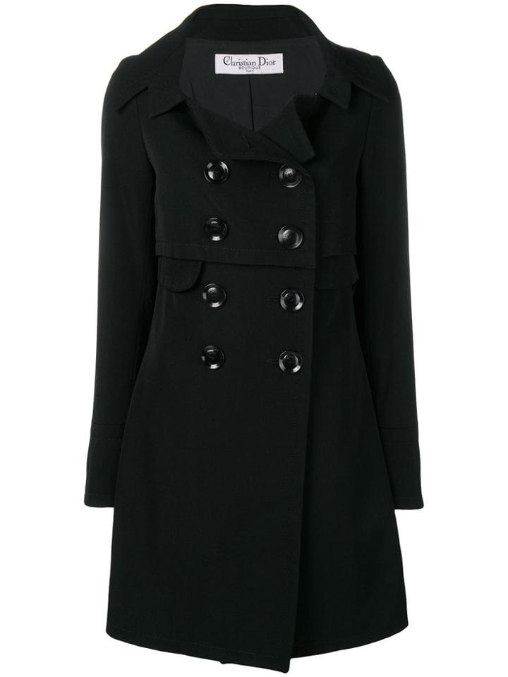 Christian Dior Vintage 2000 Double Breasted Peacoat - Black