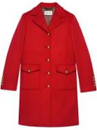 Gucci Wool Coat With Double G - Red