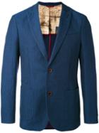 Al Duca D'aosta 1902 - Woven Jacket - Men - Cotton/linen/flax - 48, Blue, Cotton/linen/flax