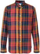 Ps By Paul Smith Checked Shirt - Yellow & Orange
