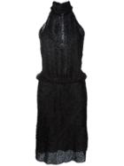 Nili Lotan Fur Effect Dress